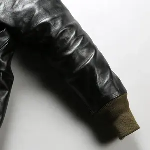 Chaquetas de Hombre de Alta Calidad del Fabricante, Chaqueta de Cuero PU Personalizada, Chaqueta Clásica Sólida para Hombre - Product Image 3