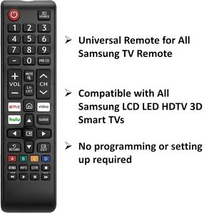 รีโมททีวีอเนกประสงค์ ใช้งานได้กับทีวีซัมซุง LED LCD สมาร์ททีวีทุกรุ่น ติดตั้งง่าย ใช้แทนรีโมทเดิมได้ เหมาะสำหรับความบันเทิงภายในบ้าน - Product Image 2