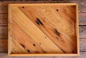 Plateau de service en bois le plus vendu pour la décoration de la maison, les plats et les fruits, article artisanal fabriqué à la main en Inde - Product Image 2