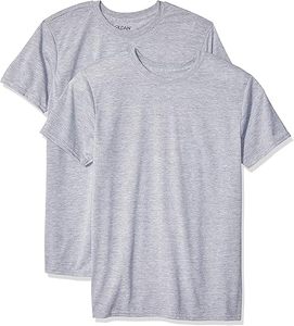T-shirt de performance pour homme 100 % coton, anti-humidité, séchage rapide, respirant, écologique, avec logo frontal - Product Image 1