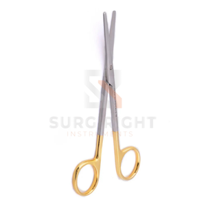 Tijeras TC Nelson Metzenbaum de Carburo de Tungsteno y Acero Inoxidable, Instrumentos Quirúrgicos Ortopédicos de Clase I con Certificación CE ISO 13485 - Product Image 2