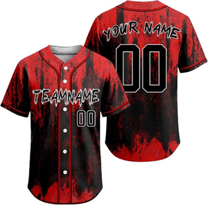 Maillot de baseball personnalisé haute qualité pour hommes 2026 – T-shirts respirants pour baseball et softball avec technique d'impression – Vente en gros - Product Image 1