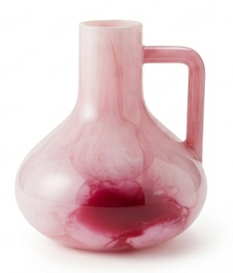 Pink Marbled <b>Ceramic</b> Water Pitcher Decorative Jug Handle Modern Flower Vase Home Party Table Customised Size Shape 1.8L Capacity - Product Image 4