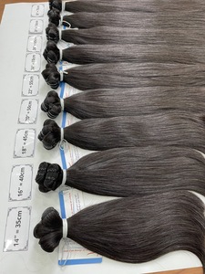 Oferta Relámpago: Paquetes de Cabello Humano Vietnamita Virgen, Doble Trama, Extensiones Naturales Lisas, Listas para Enviar - Product Image 3
