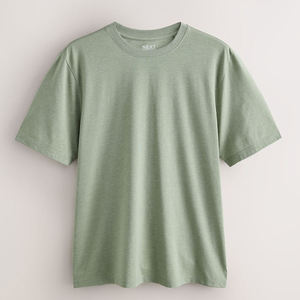 T-shirt pour homme en coton mélangé de qualité supérieure, col rond, manches courtes, haut décontracté essentiel pour un confort quotidien et un style moderne - Product Image 3