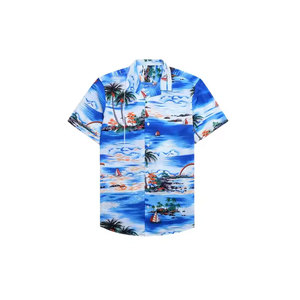 Chemise d'été personnalisée pour homme en coton, à manches courtes, formelle, de plage, infroissable, séchage rapide, respirante, écologique, jusqu'à 6XL - Product Image 3