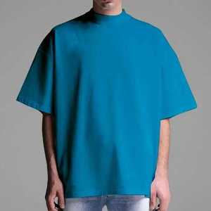 T-shirts personnalisés surdimensionnés pour hommes, 100% coton, unisexe, à épaules tombantes, de haute qualité, épais, décontractés - Product Image 1