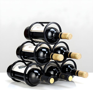 Estante para Vino Metálico Popular, Diseño Único, Estilo Rústico, Decoración para Bar en Casa, Soporte para Botellas de Vino, Proveedor Mayorista - Product Image 5