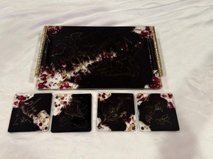 Plateau de service en résine époxy fait main pour la maison, la table et la restauration - Compatible lave-vaisselle, qualité alimentaire, prix abordable - Product Image 2