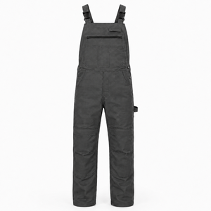 Overoles de Alta Visibilidad para Hombre, Premium, de Algodón Twill Transpirable, con Tirantes Ajustables, Hebillas Negras, Bolsillos Utilitarios y Rodillas Reforzadas - Product Image 2