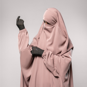 Vestido Largo de Dos Piezas con Volantes para Mujer, Ropa Islámica Modest de Poliéster Transpirable, Vestido de Oración Musulmán, Suministro al por Mayor, Estilo Recto para la Noche - Product Image 1
