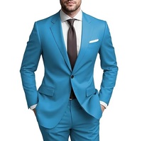 Setelan Jas Pria Berkualitas Tinggi, Custom, Grosir, Model Terbaru, Elegan untuk Pernikahan, 2-Potong, Single-Breasted, Bahan Bernapas, Celana Formal