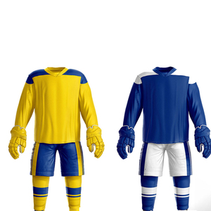 Vêtement de sport en sergé respirant, anti-humidité, séchage rapide, imprimé numériquement, 100 % polyester, pour le hockey sur glace, avec lettres imprimées à l'avant pour adultes - Product Image 4