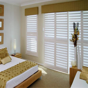 Tilleul PVC moderne direct de Chine pour hôtels Niveau sur niveau Entrée Salons pour fenêtre <span class=keywords><strong>Baie</strong></span> vitrée Salle de bain Plantation Volets - Product Image 6