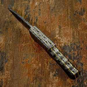 Navaja de Bolsillo de Acero de Damasco Premium, de Alta Calidad, para Supervivencia en Campamentos al Aire Libre, de Grado Industrial - Product Image 4