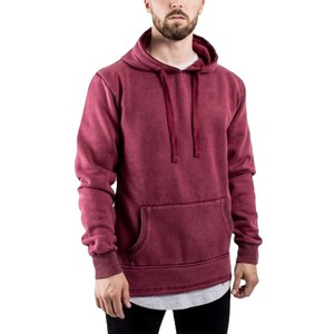 Sweat à capuche unisexe en molleton 100 % coton délavé à l'acide, coupe ample, style streetwear brodé, imprimé numérique, séchage rapide - Product Image 1