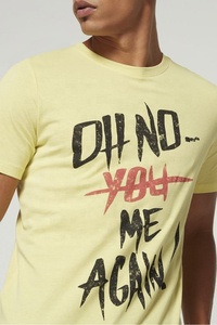 OEM-camisetas de cuello redondo para hombre, camiseta personalizada 100% de algodón con estampado de etiqueta de estilo a la moda, camiseta estampada sublimada para hombre - Product Image 2