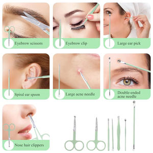 ชุดทำเล็บ ตัดเล็บ ทำเล็บมือ ทำเล็บเท้า อุปกรณ์เครื่องมือ คีมคีบเล็บสีดำ ชุดทำเล็บปลอมที่ดีที่สุด - Product Image 4