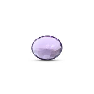 Loose Amethyst Gemstone 8.3 Carat Faceted Heart Oval Emerald Cut for Fine Jewelry - Product Image 2