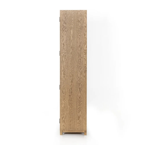 Librería Moderna de Madera Maciza con 8 Estantes y Puertas Planas para Sala de Estar o Almacenamiento en el Hogar u Oficina - Product Image 4