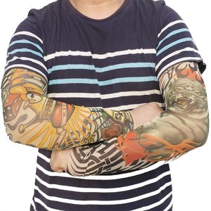 Mangas de Ciclismo con Estampados de Dragón y Tatuajes, Protección Anti-UV para Adultos, Unisex, de Poliéster - Product Image 6