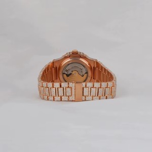 Reloj de Diamantes de la Mejor Calidad de Exportación India para Hombre, Reloj de Diamantes Mossanite Vvs1 Color DEF de Fabricante Indio - Product Image 3