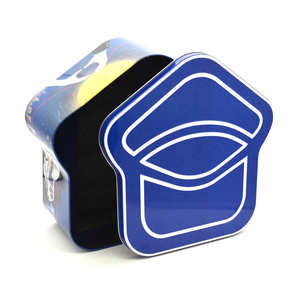 Caja de Metal Irregular Impresa Personalizada Directo de Fábrica, de Grado Alimenticio, para Galletas de Chocolate, Postres y Regalos - Product Image 3