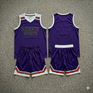 Tenue de basketball réversible sublimée personnalisée avec logo Rexfit Sports, ensemble uniforme d'équipe pour hommes - Product Image 5