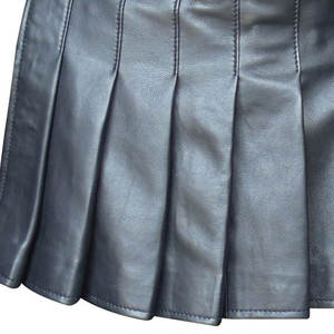 2026 <b>Leather</b> Kilts for Men Handmade Real <b>Leather</b> Utility Skirt Gothic Style Kilt - Product Image 5