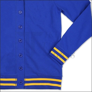 เสื้อคาร์ดิแกนผู้ชายแบบสั่งทำ คอวี สีพื้น มีกระเป๋าคู่ แต่งผ้าแบบแพทช์เวิร์ค สำหรับฤดูหนาว ระบายอากาศได้ดี ผลิตจากผ้าขนสัตว์/ไนลอน - Product Image 4