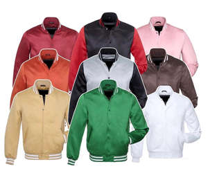 แจ็คเก็ตนักบิน MA1 แบบสั่งทำโลโก้ OEM สำหรับผู้ชาย พร้อมปกตั้ง ปักลายด้านหน้า สไตล์ไฮสตรีท เป็นมิตรกับสิ่งแวดล้อม สำหรับฤดูหนาว - Product Image 5