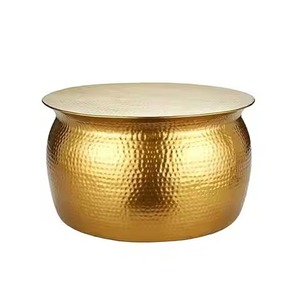 Indoor Decoration New Arrival Brushed Gold <b>Tray</b> Top Slim Black Metal Frame Cross Base Coffee <b>Table</b> For Cafe Corner Coffee <b>Table</b> - Product Image 5
