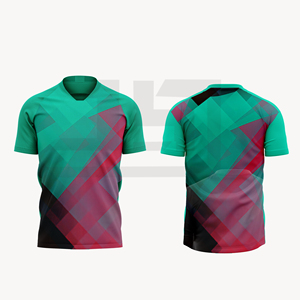 Custom Soccer Jersey Football Shirt Heat-Transfer Printed Breathable Moisture Wicking Quick Dry 100% Polyester Unisex Sportswear - Product Image 4