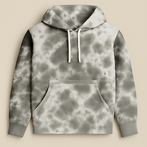 Pull à capuche zippé en molleton respirant pour homme, 100 % coton, brodé et imprimé sur mesure, collection automne-hiver, vente en gros - Product Image 1