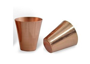 Ensemble de mugs en cuivre à double paroi isolés, design moderne, pour boissons chaudes, utilisation en soirée, adultes, couleur unie, mugs en métal - Product Image 3