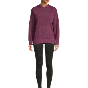 Sudadera con Capucha de Punto Personalizada para Mujer, Estilo Casual de Invierno, Lavado Ácido, Manga Larga, Impermeable y Ecológica, en Oferta - Product Image 3