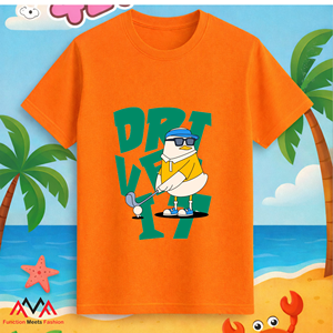 Camiseta de Mujer Naranja, Estampada (Estampado Gráfico), Transpirable, Estilo Casual/Streetwear/Playa - Product Image 4