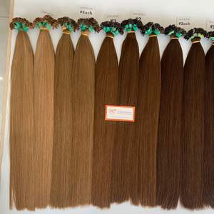 100% cheveux humains, vrais cheveux, kératine, pointe plate, gamme de couleurs, utilisation de longue durée, légèrement soyeux, ne s'emmêle pas, livraison rapide - Product Image 3