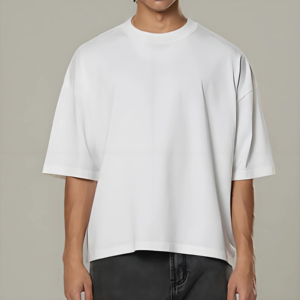 Nuevos Diseños de Camisetas Oversize Estilo Streetwear con Efecto Desgastado para Hombre, Camisetas 100% Algodón para Hombre, Todas las Camisetas - Product Image 2