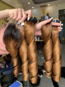 100% Vierge Remy Tissage Extensions Long Bouncy Nature Bundles Toutes Les Couleurs 100% Vietnamien Tissage De Cheveux Humains - Product Image 5