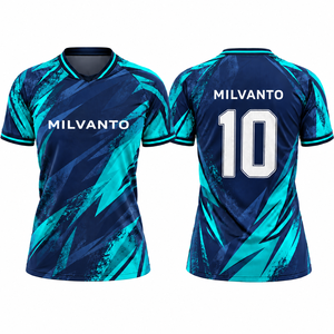 Camiseta de Fútbol Personalizada para Hombre, 100% Poliéster, 220 GSM, Uniforme de Fútbol Sublimado, Ropa Deportiva, Absorbe la Humedad, Transpirable - Product Image 2