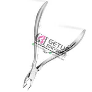 Cortauñas profesionales de acero inoxidable plateado para cutículas, herramientas de manicura y pedicura, diseño de logotipo personalizado, calidad de salón, cuidado de belleza. - Product Image 6
