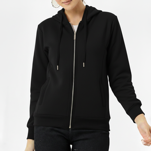 Sudadera con Capucha de Algodón Grueso con Cremallera Completa OEM ODM, Personalizable con Impresión y Bordado - Product Image 5