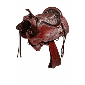 Sillas de Montar Western de Cuero Genuino Premium al por Mayor, Hechas a Mano, Negras y Marrones, para Equitación Western de Placer y Senderismo - Product Image 3