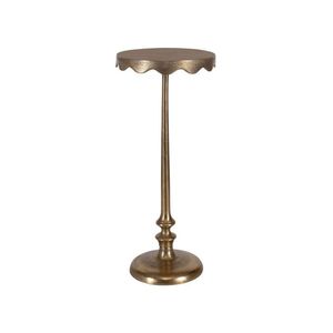 Table d'appoint en métal antique avec plateau en marbre, élégant meuble de salon, pièce d'appoint moderne et luxueuse pour la décoration intérieure - Product Image 5
