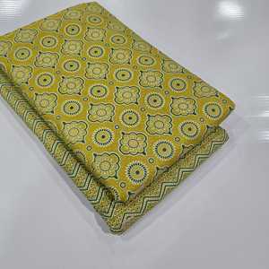 Conjunto de tela vaquera estampada Jaipuri sin costuras, parte superior e inferior |   60x60 |   1 Lote de 5m Superior y 5m Inferior |   Traje para Niños y Niñas |   Textiles para el Hogar - Product Image 5