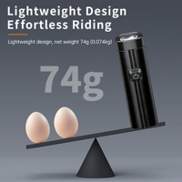 Phares de vélo LED 400LM, fonctionnels pour la conduite nocturne, type VTT, rechargeables par Type-C, étanches IP66, en ABS, éclairage avant de vélo, lampe de vélo