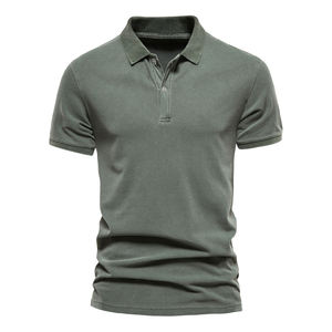 Camiseta Polo de Moda para Hombre, Cómoda, de Manga Corta para Verano, Transpirable, al por Mayor - Product Image 1