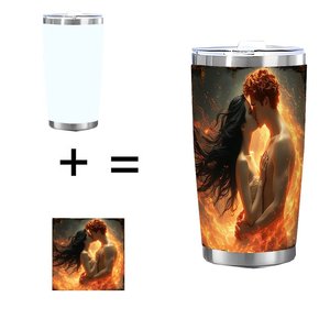 Stainless Steel Tumbler 20oz Double Wall <b>Insulated</b> Thermal <b>Cup</b> All Season Daily Drinking Travel Mug - Product Image 1