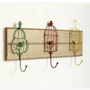 <b>Wall</b> Mounted Wrought Iron <b>Coat</b> and Coffee Mug Stand <b>Rack</b> Foldable Steel with Coating for Kitchen Wedding Storage - Product Image 4